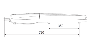 SWN25 - Привод 24 В распашных ворот с энкодером(корпус серый)