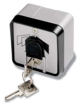 Ключ-выключатель с защитой цилиндра, накладной
