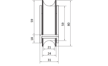 WSO 824 Колесо D80 